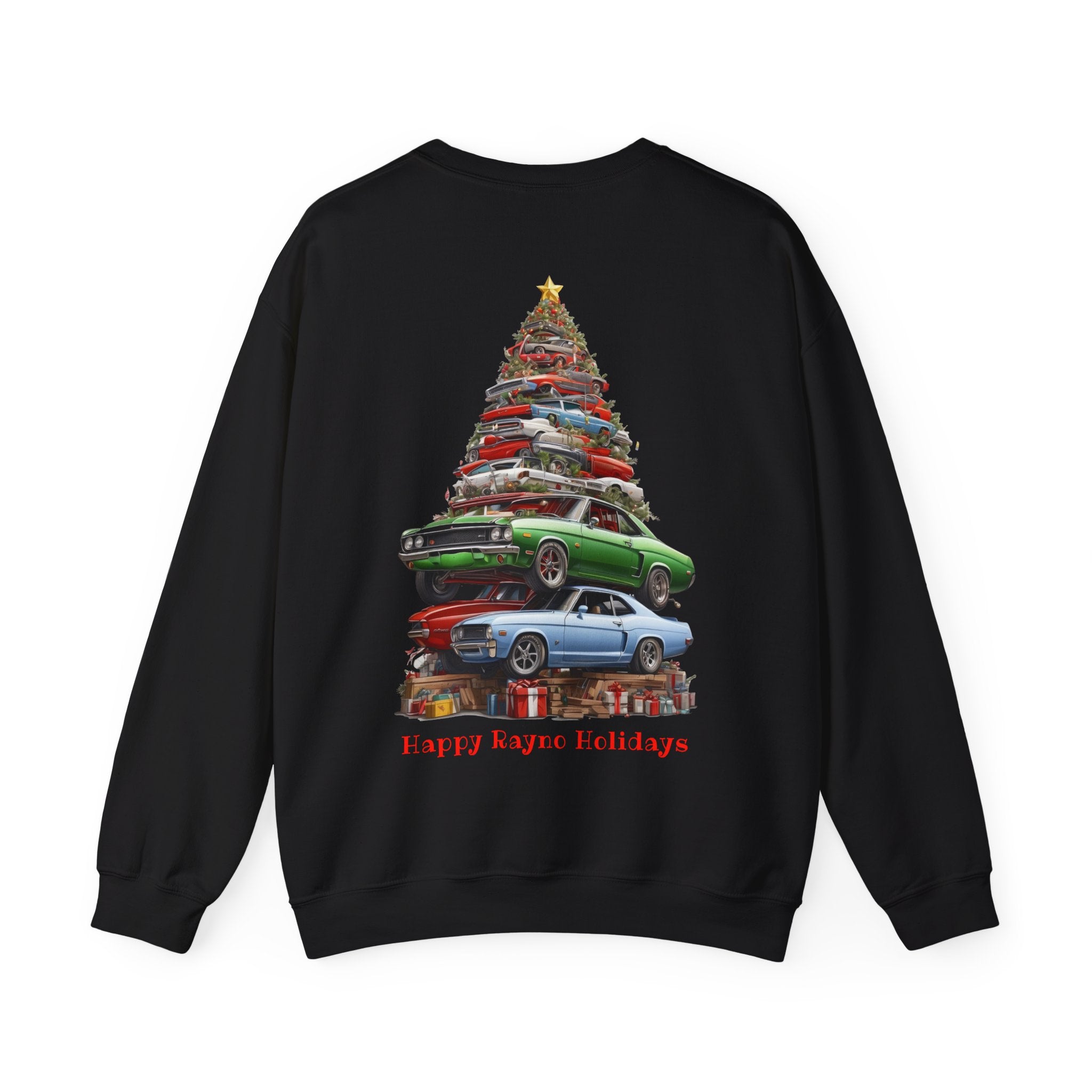 Happy Rayno Holidays Car Tree Sweatshirt