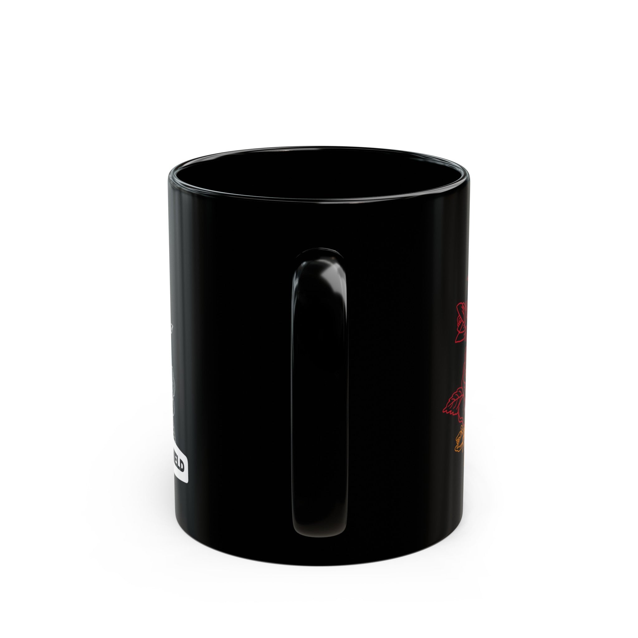 Do Onyxhield Color Floral Black Mug