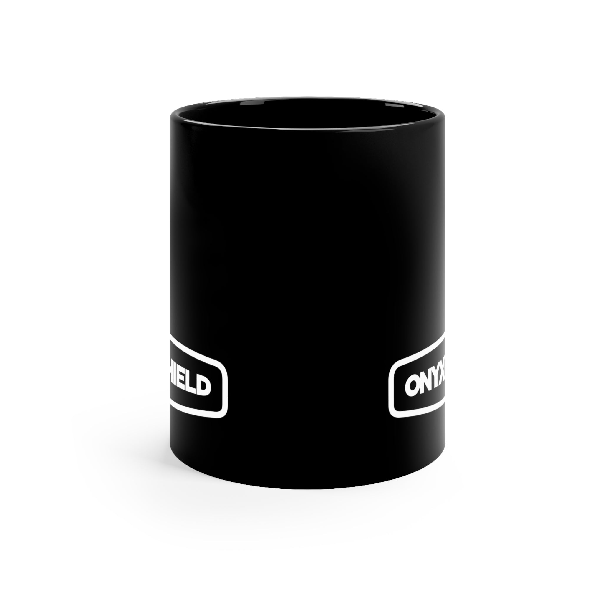 Onyxhield Full Logo 11oz Black Mug
