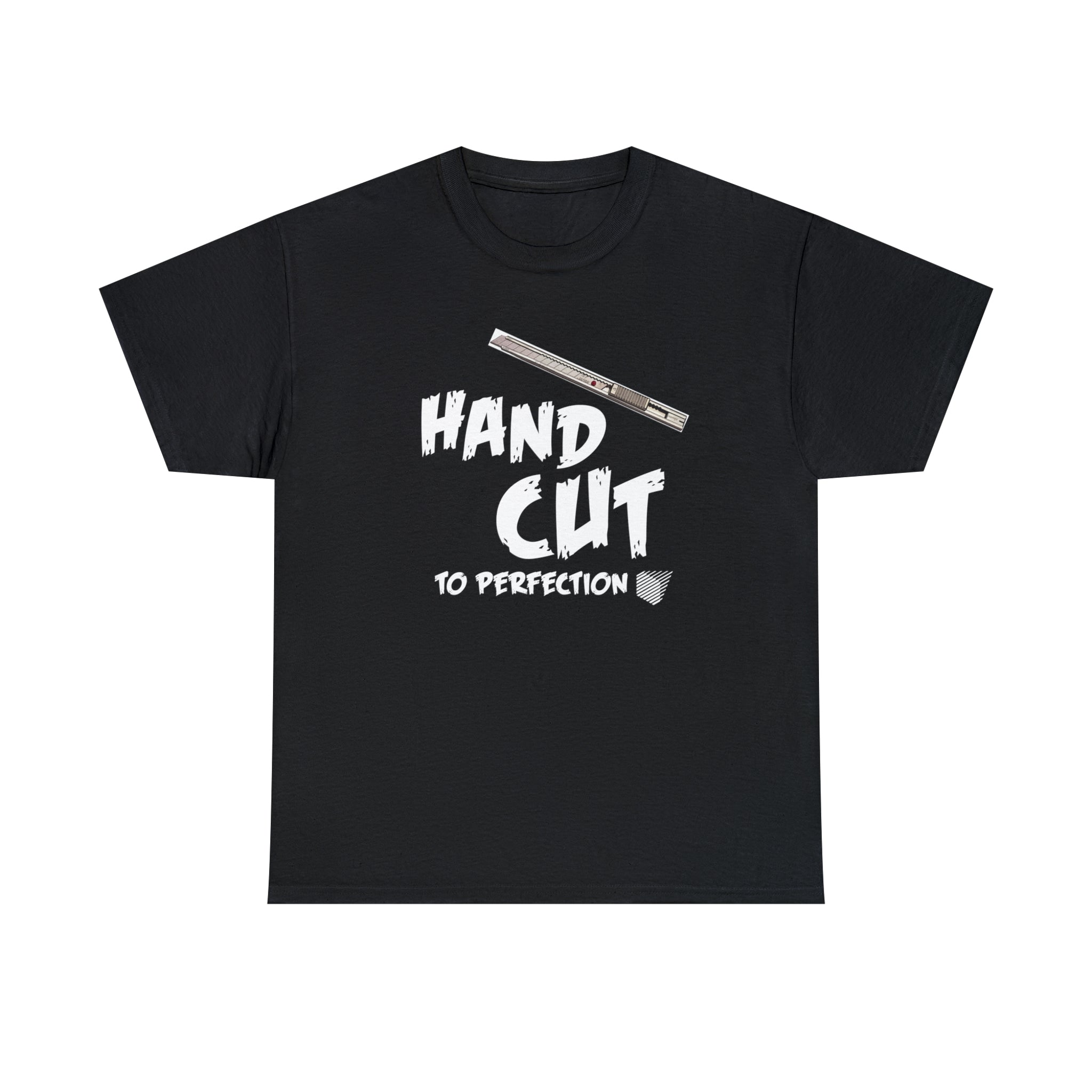 Hand Cut to Perfection Red Dot Knife Shirt