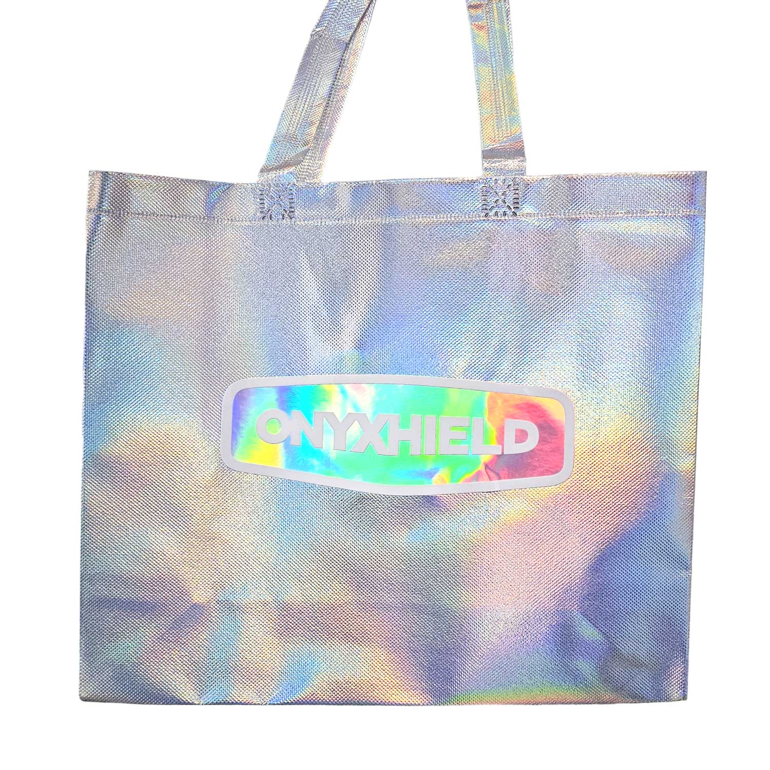 Onyxhield Blask Metallic Tote Bag