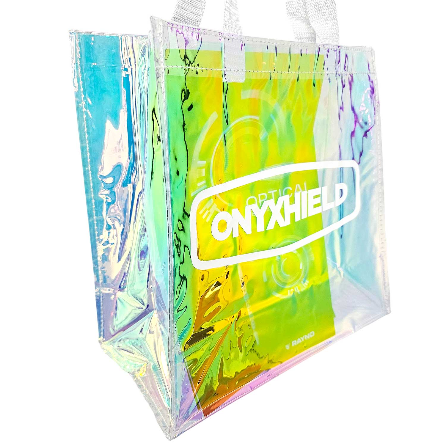 Rayno Onyxhield Blask Holographic Tote