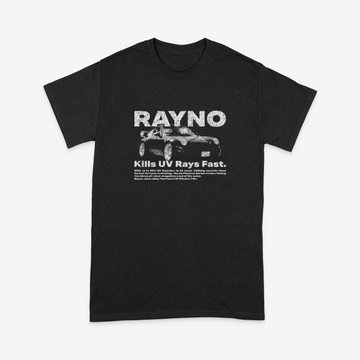 Rayno "Kills UV Rays Fast" Vintage Black Shirt