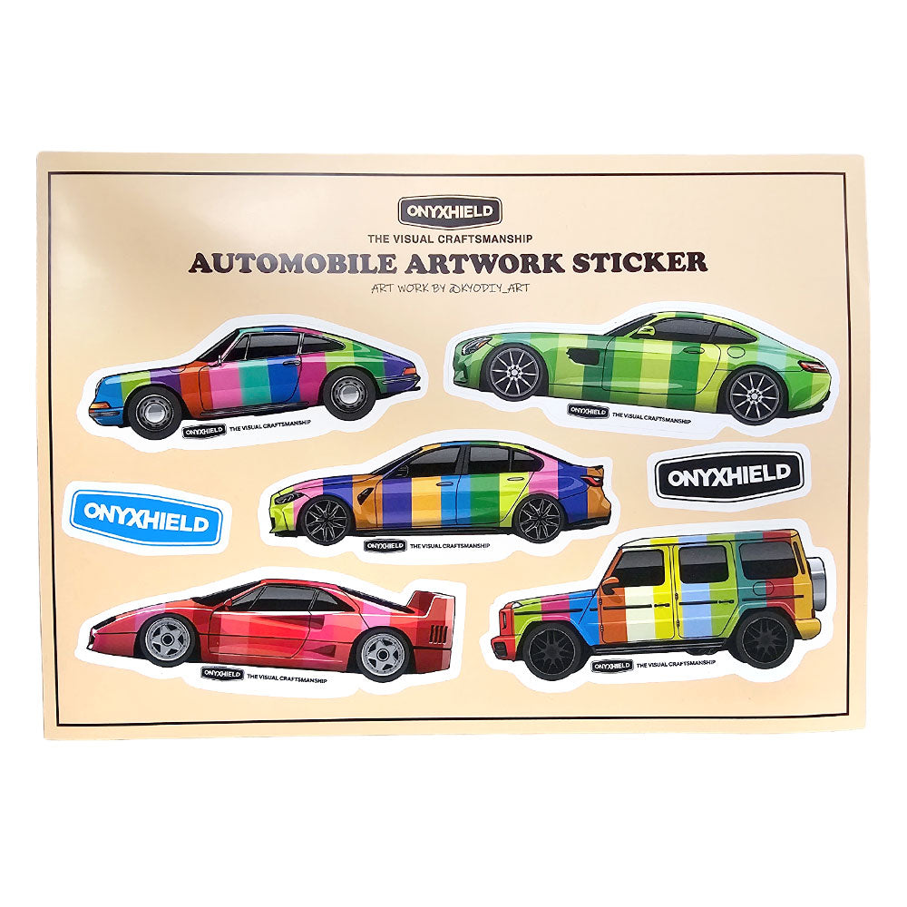 Onyxhield Automotive Artwork Sticker - Yellow