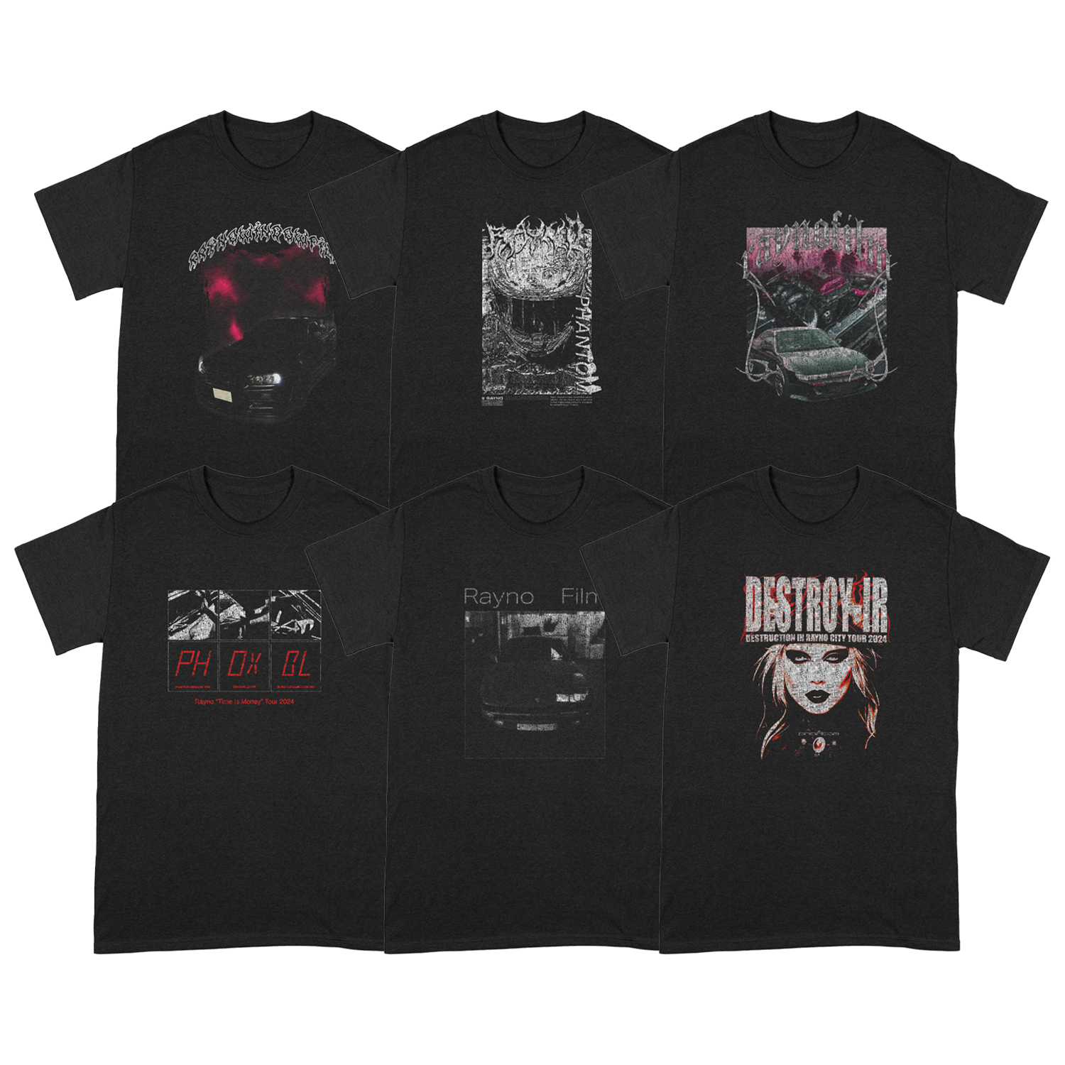 Rayno World Tour T-Shirt 6 Pack