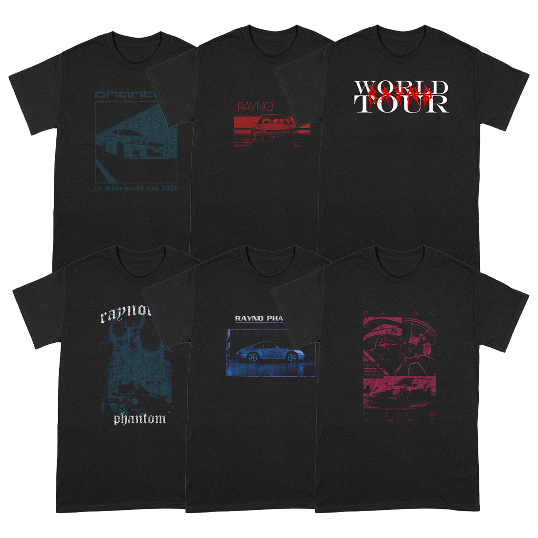 Rayno World Tour T-Shirt 6 Pack