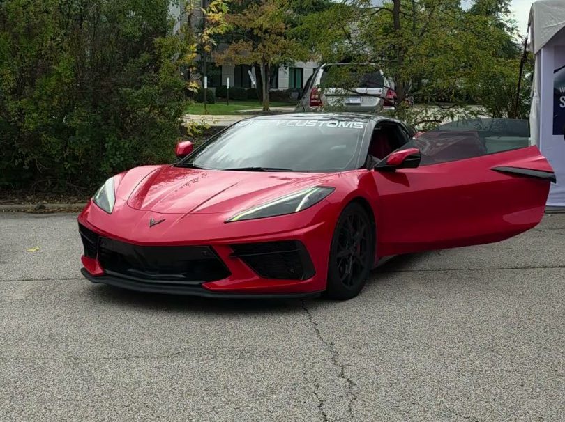 Red Corvette show car at Rayno Expo