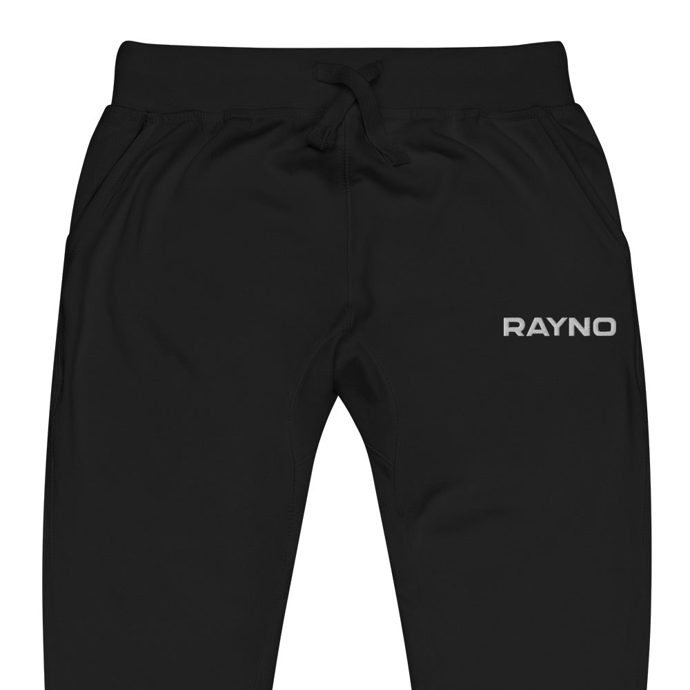 Rayno Logo Simple Embroidered Fleece Sweatpants