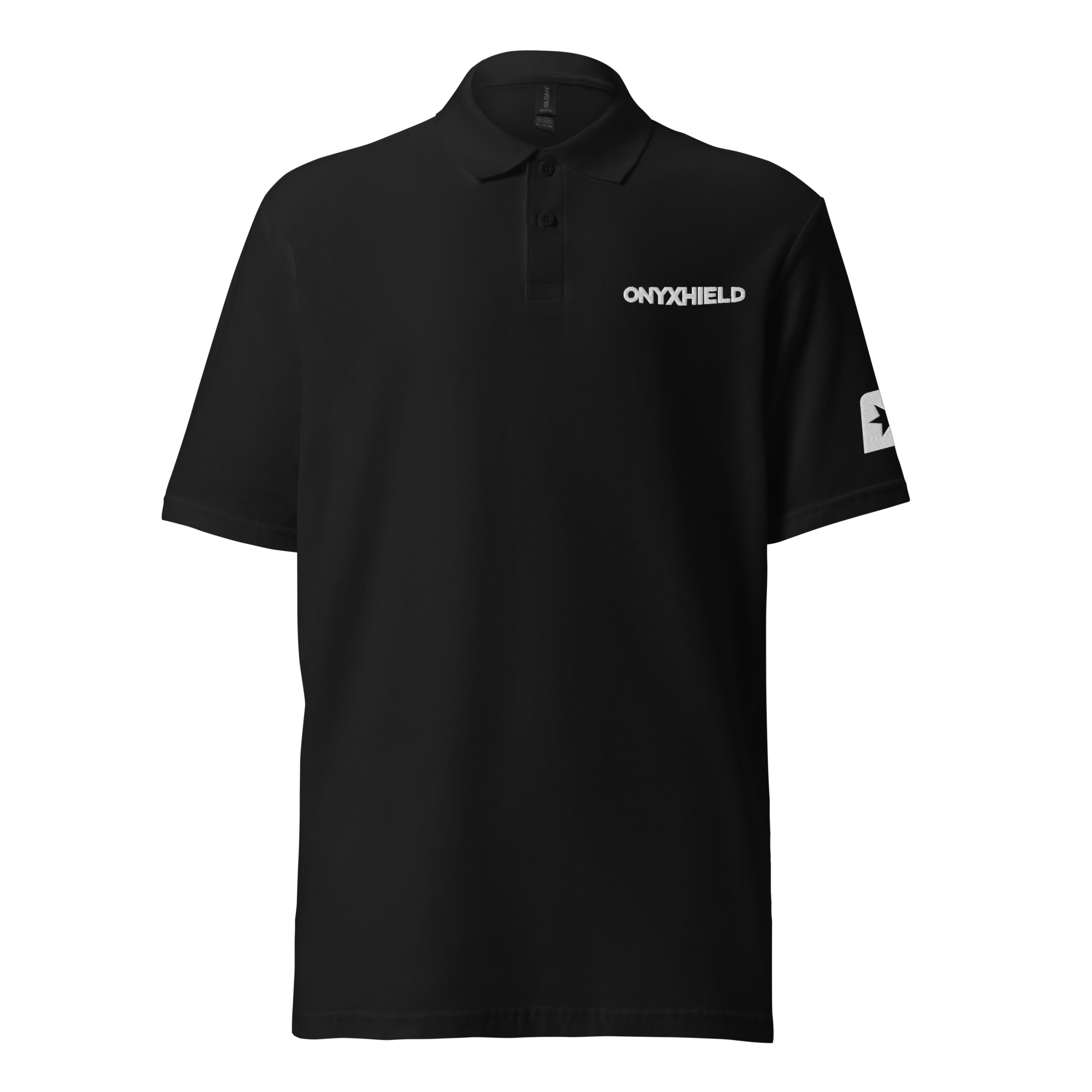 Onyxhield Embroidered Polo Shirt